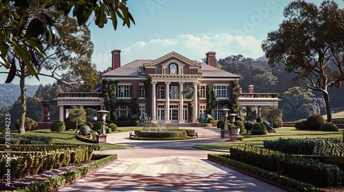 Stately Colonial Mansion in Rolling Hills