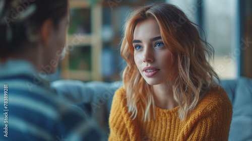 psychology, mental health and people concept - smiling psychologist with notebook and woman patient at psychotherapy session