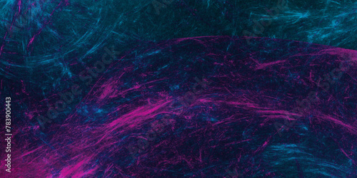 Artificial magic smoke in red with neon blue, purple light, smoke color isolated background for effect. Star field background Aquamarine and pink dark red pink, blue and purple Cosmic nebula universe