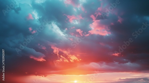 Vivid Sunset Sky