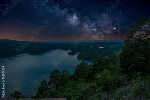 Milky Way Over Raystown Lake Pennsylvania