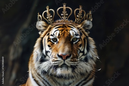 The Crowned King of the Wildlife: A Majestic Tiger in its Natural Habitat © Web