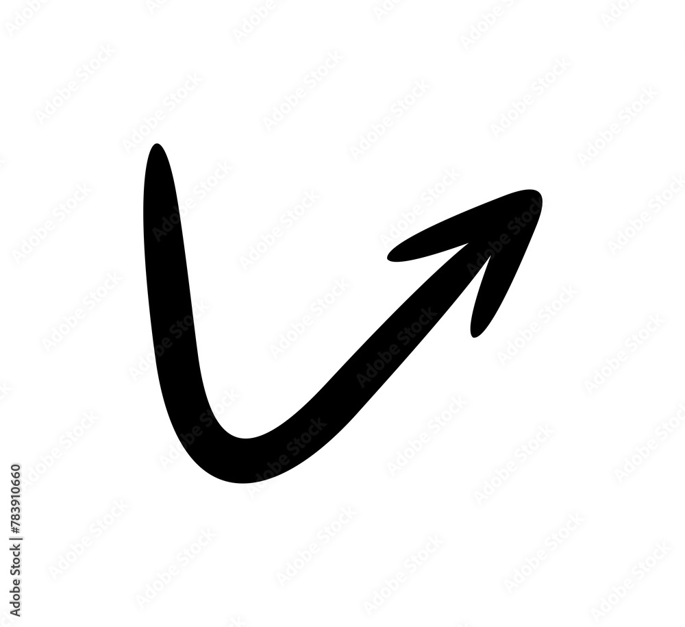 Hand drawn thin arrow graphic design Hand drawn thin arrow graphic design