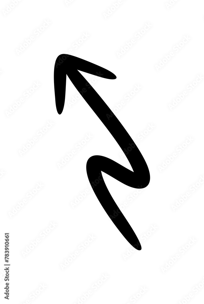 Hand drawn thin arrow graphic design Hand drawn thin arrow graphic design