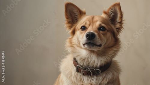 dog close up on isolated background