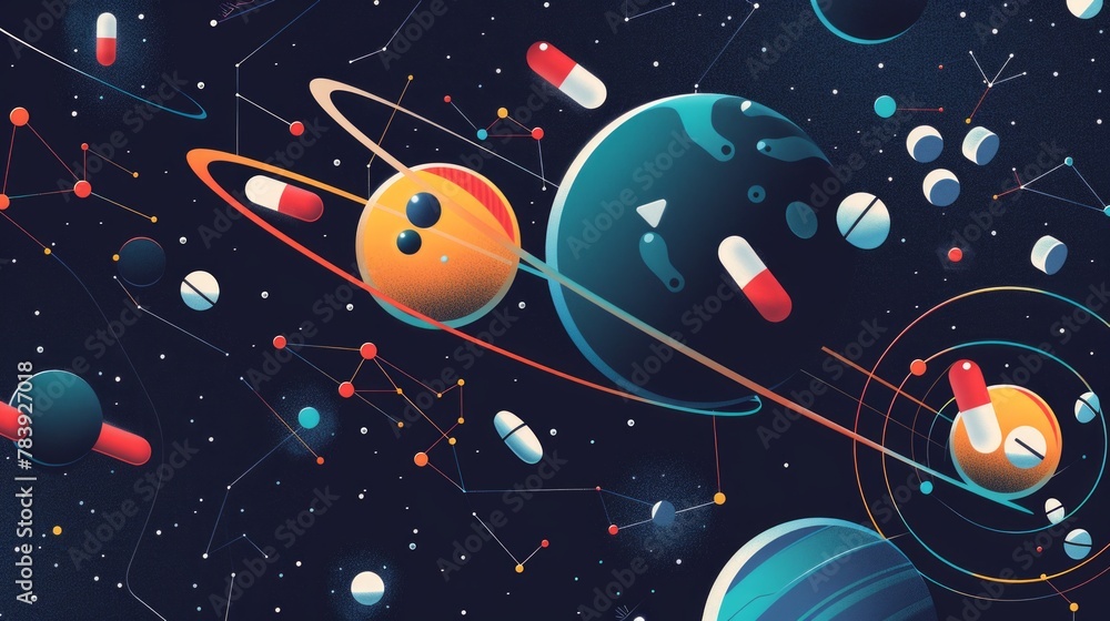AI-Enabled Pharmaceutical Universe with Pill Planets