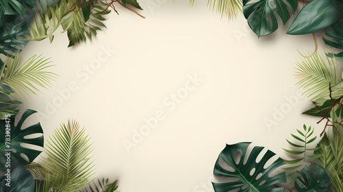 Tropical plant frame