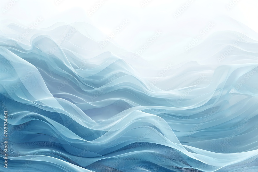 Background of abstract line waves. blue and white waves. Generative Ai Background of abstract line waves. blue and white waves. Generative Ai