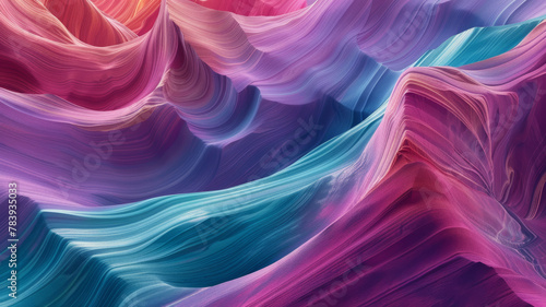Abstract Nature Background in Pink  Purple  and Teal
