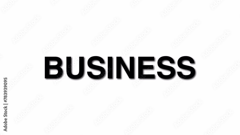 Business 3D Elegant title reveal text animation with shadows on a white background Business 3D Elegant title reveal text animation with shadows on a white background