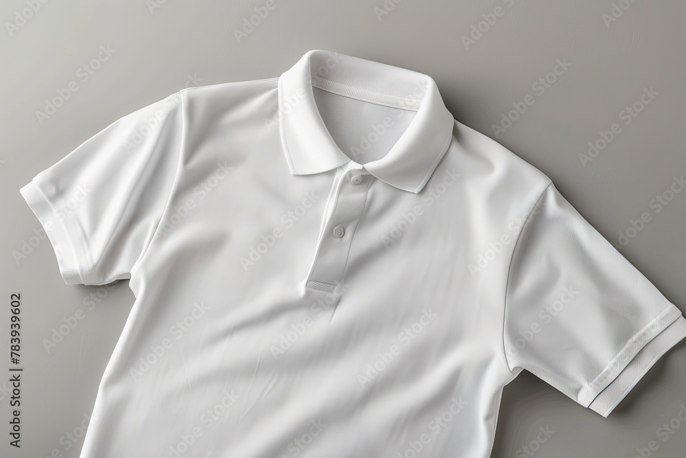 White man polo shirt. Generative AI White man polo shirt. Generative AI