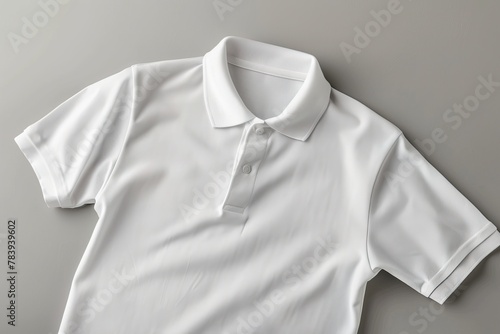 White man polo shirt. Generative AI