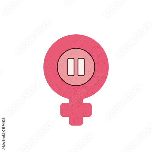 menopause icon on white, vector design