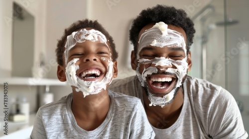 A Joyful Shaving Lesson Together