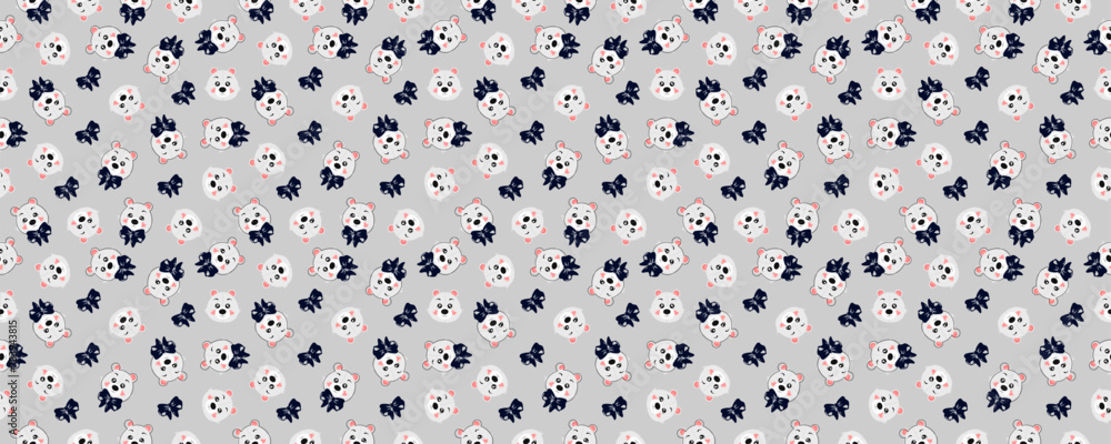 Teddy bear seamless pattern. Vector illustration Teddy bear seamless pattern. Vector illustration