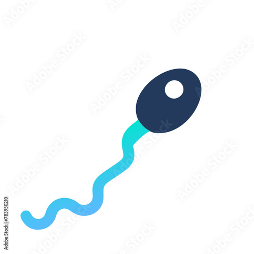Sperm icon vector graphics element silhouette sign symbol illustration on a Transparent Background