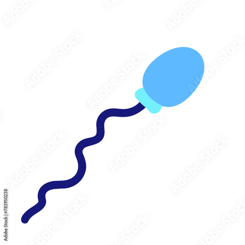 Sperm icon vector graphics element silhouette sign symbol illustration on a Transparent Background