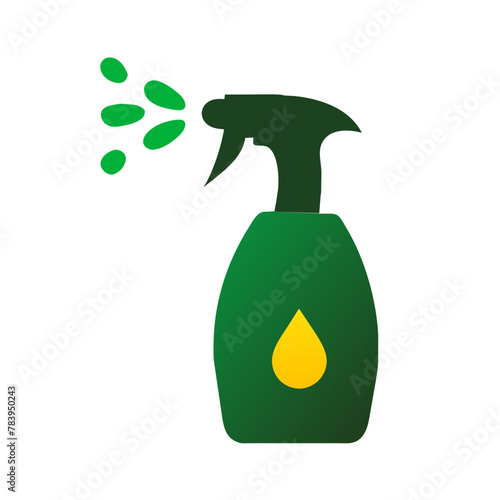 Spraying Pesticide icon vector graphics element silhouette sign symbol illustration on a Transparent Background