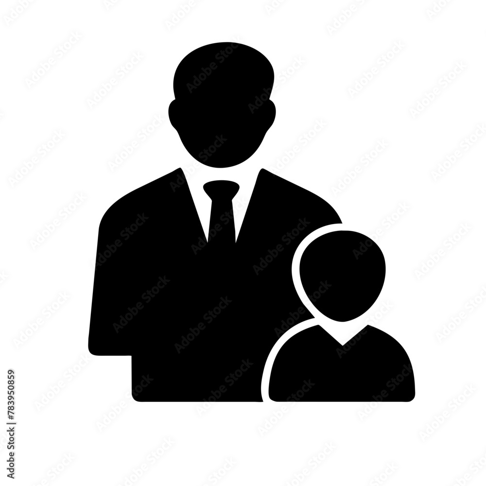 Father and child icon vector graphics element silhouette sign symbol illustration on a Transparent Background Father and child icon vector graphics element silhouette sign symbol illustration on a Transparent Background
