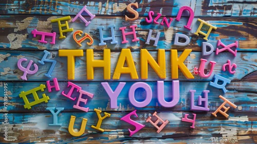 A Colorful Thank You Message A Colorful Thank You Message