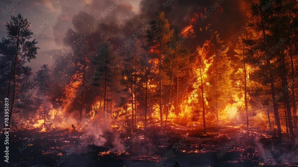 A Forest Engulfed in Flames A Forest Engulfed in Flames