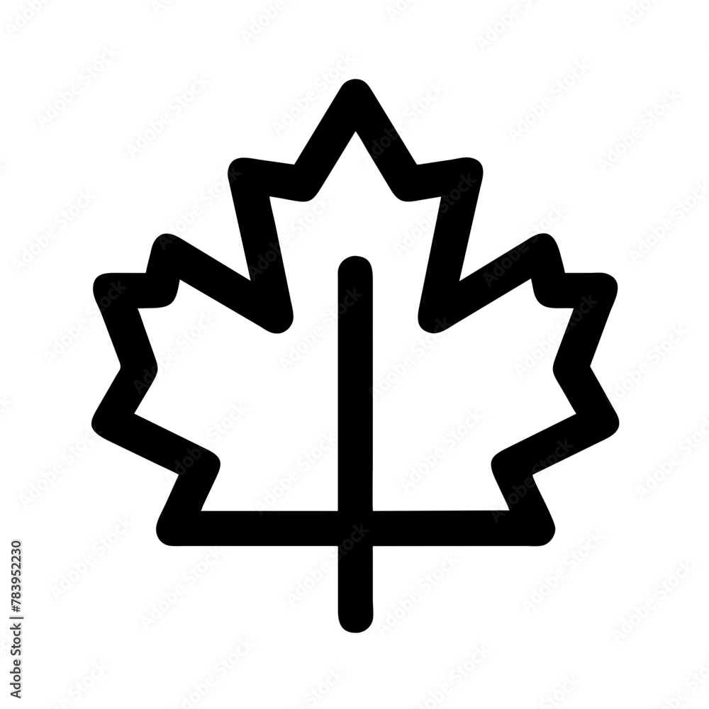 Maple Leaf Canadian symbol icon vector graphics element silhouette sing illustration on a Transparent Background Maple Leaf Canadian symbol icon vector graphics element silhouette sing illustration on a Transparent Background