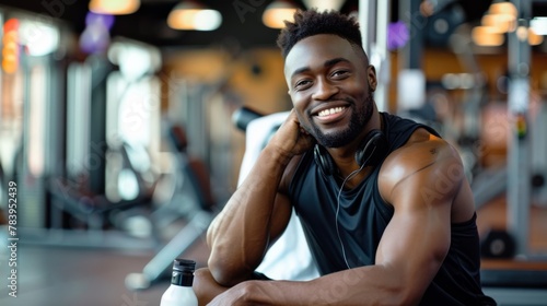 Smiling Man at the Gym
