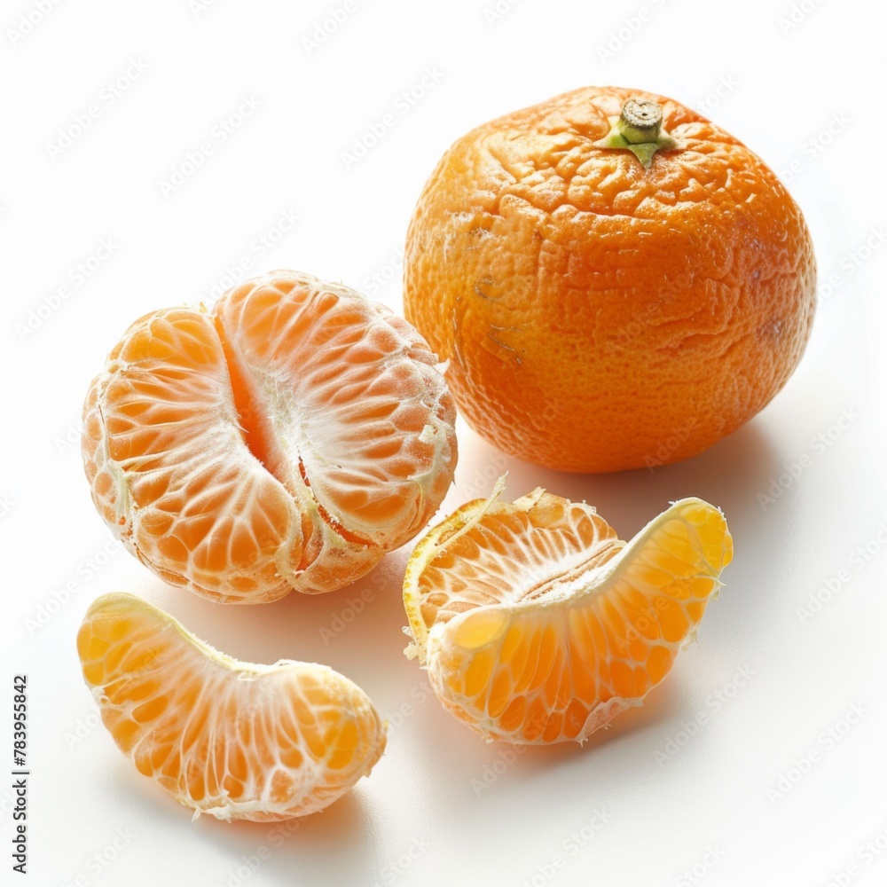 tangerines isolated on white background tangerines isolated on white background