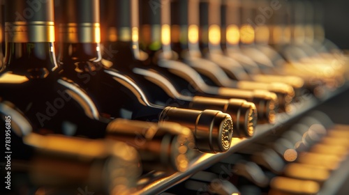 A Collection of Stored Wine Bottles photo