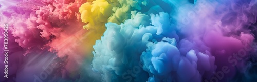 abstract colorful clouds of smoke for background