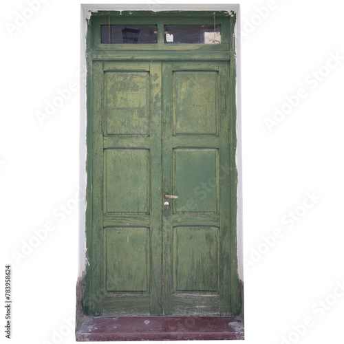 Quadro su tela Vintage Weathered Wooden Door in Disrepair