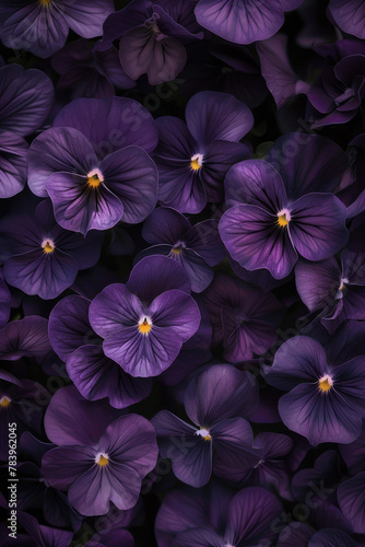 purple pansies flower background