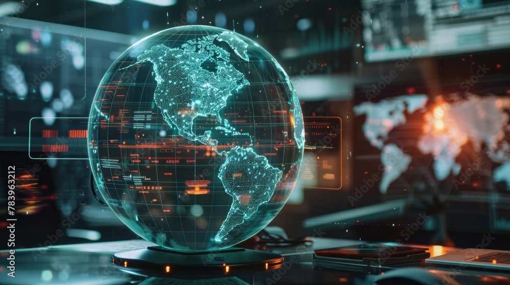 AI Ethics and Governance. AI guidelines on transparent screens above city for fair tech use AI Ethics and Governance. AI guidelines on transparent screens above city for fair tech use