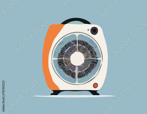 Vector illustration of a fan heater