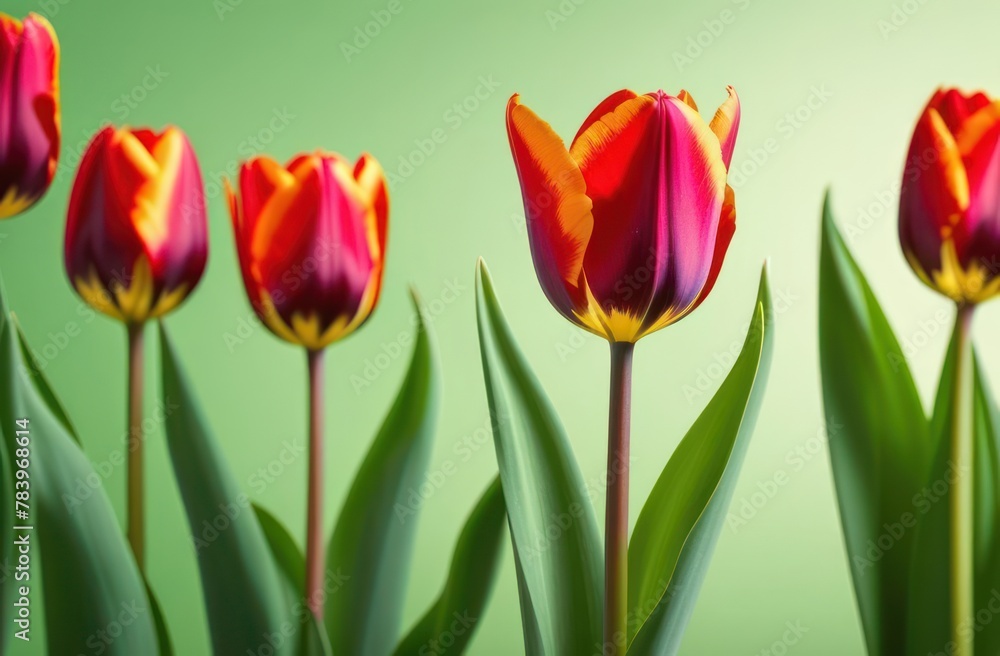 Beautiful background of fresh flowers red tulips. Colorful tulip flowers decoration. Greeting card for spring holidays. Template for Birthday, Women's Day, Mother's Day. Floral picture. Beautiful background of fresh flowers red tulips. Colorful tulip flowers decoration. Greeting card for spring holidays. Template for Birthday, Women's Day, Mother's Day. Floral picture.