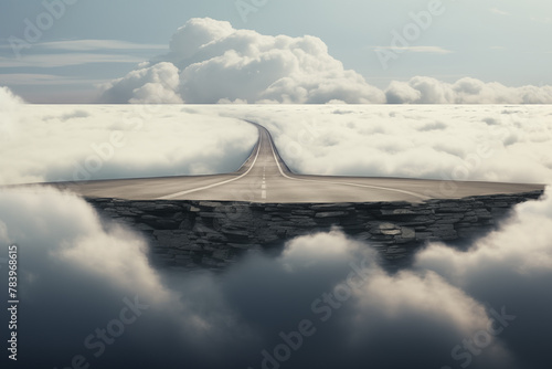 road in the clouds to nowhere