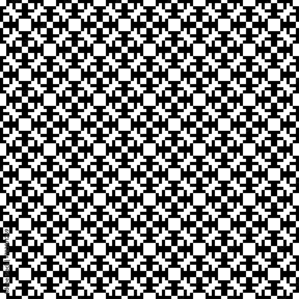Seamless pattern. Ethnic mosaic. Figures ornament. Shapes backdrop. Embroidery background. Tribal motif. Digital paper, textile print, web design, abstract illustration. Folk wallpaper. Vector art Seamless pattern. Ethnic mosaic. Figures ornament. Shapes backdrop. Embroidery background. Tribal motif. Digital paper, textile print, web design, abstract illustration. Folk wallpaper. Vector art