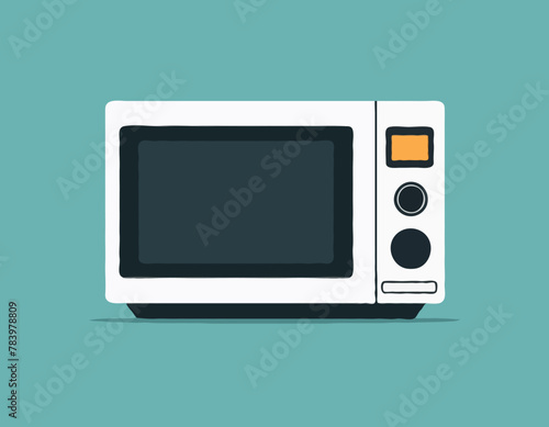 Microwave oven. Icon for design. Easily editable 