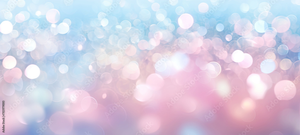 Soft Pastel Bokeh Background: Dreamy Light Blue and Pink Abstract for Wedding Invites, Baby Showers, and Design Projects
