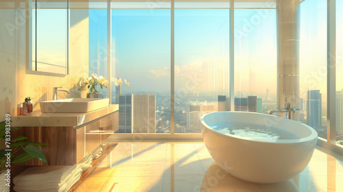 Modern hotel bathroom interior © Pic