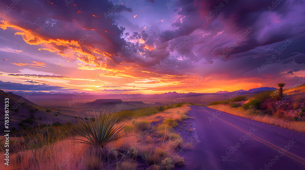 Sunset Wilderness: A Desert Road Trip through New Mexico's Vibrant Landscape