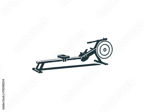 Rowing machine icon vector. Trendy flat rowing machine icon from gym and fitness collection isolated on white background. Vector illustration can be used for web and mobile graphic design, logo