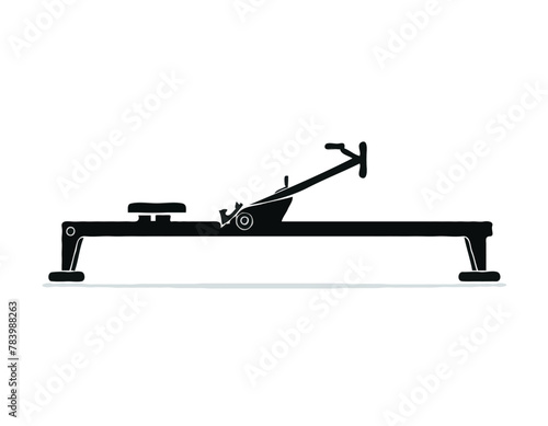 Rowing machine icon vector. Trendy flat rowing machine icon from gym and fitness collection isolated on white background. Vector illustration can be used for web and mobile graphic design, logo