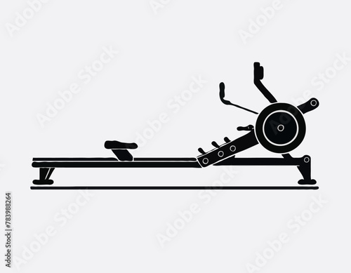 Rowing machine icon vector. Trendy flat rowing machine icon from gym and fitness collection isolated on white background. Vector illustration can be used for web and mobile graphic design, logo