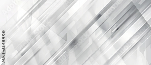 Modern Abstract Geometric White Background, Artistic Diagonal Lines and Shapes