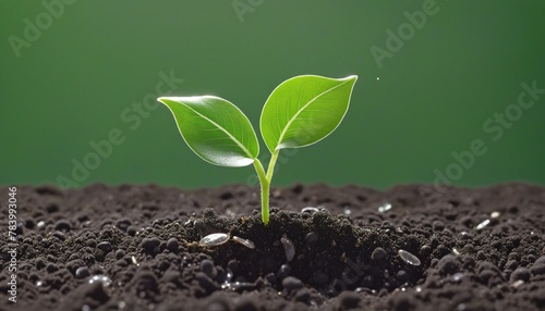 Small Plant seeding growing step Business growth success concept in Bright Colours 