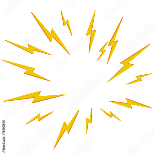 Comic effect on transparent background	