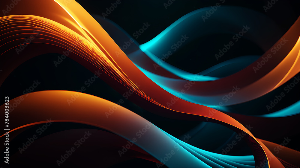 Obraz premium Craft an abstract background with sinuous, undulating curves that evoke a sense of movement and energy