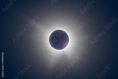 Total solar eclipse with full corona