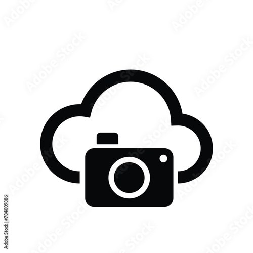 cloud technology icon cloud server computer illustration image picture camera